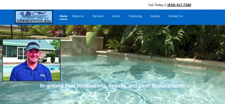 Screenshot Johnson Pools