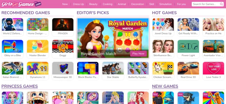 Screenshot GirlsGoGames