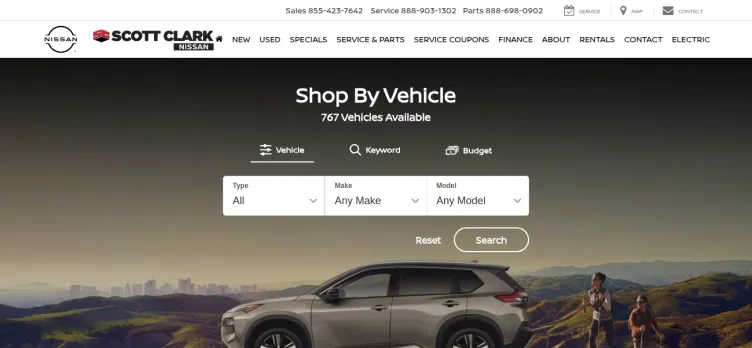 Screenshot Scott Clark Nissan