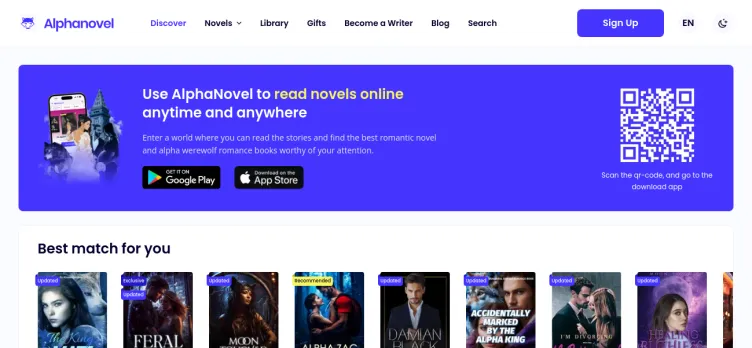 Screenshot AlphaNovel - Books & Comics