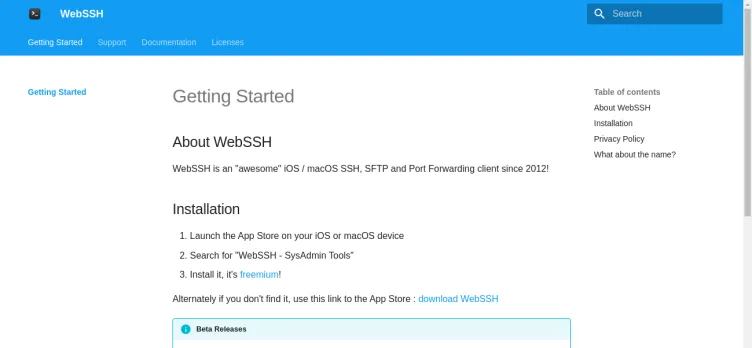 Screenshot WebSSH - SysAdmin Tools