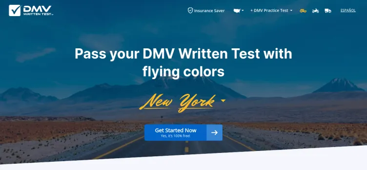 Screenshot DMV WRITTEN TEST