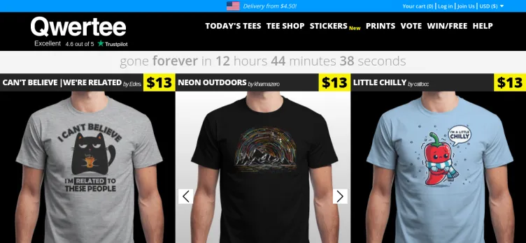 Screenshot Qwertee