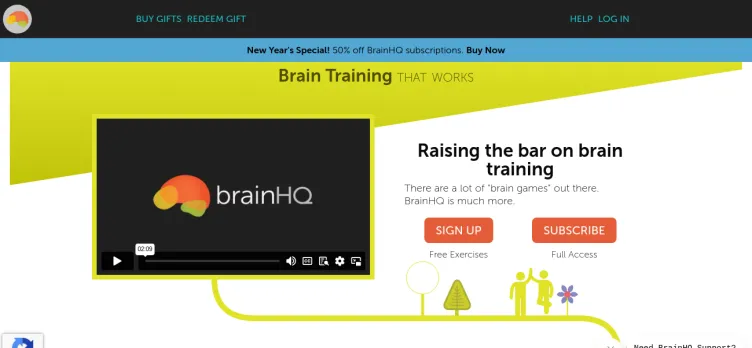 Screenshot BrainHQ