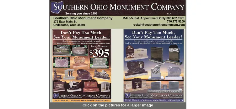 Screenshot Southern Ohio Monument Company