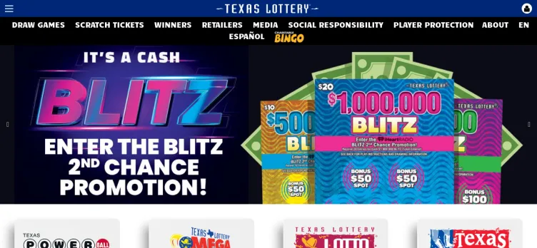 Screenshot Texas Lottery Official App