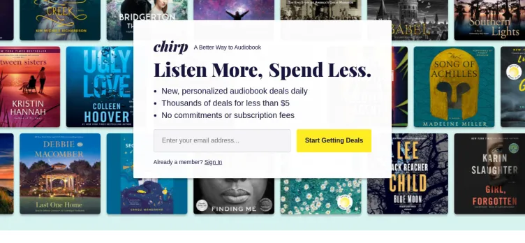 Screenshot Chirp Audiobooks