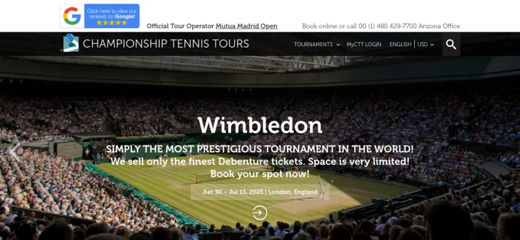 Screenshot Tennis Tours