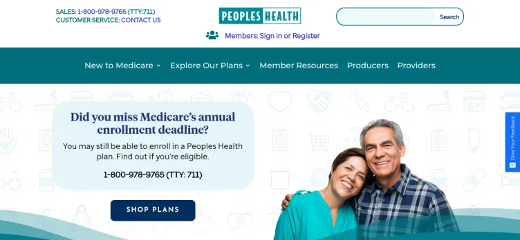 Screenshot Peoples Health Network