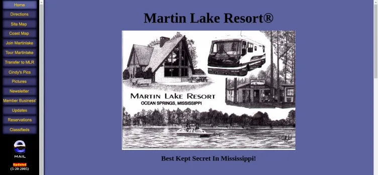 Screenshot Martin Lake Resort