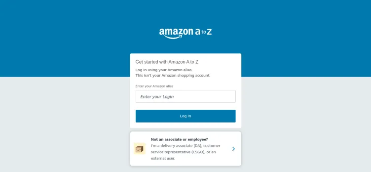 Screenshot Amazon A to Z