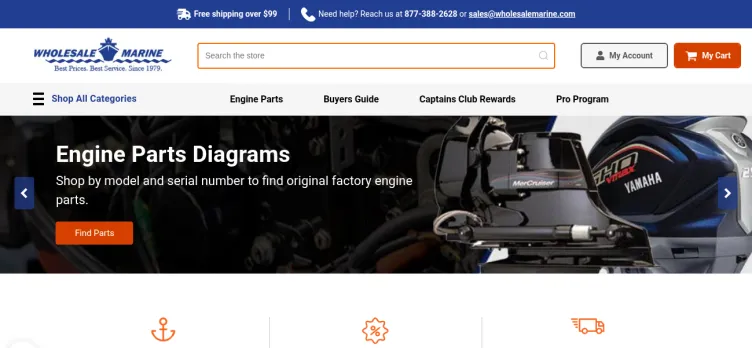 Screenshot Wholesale Marine