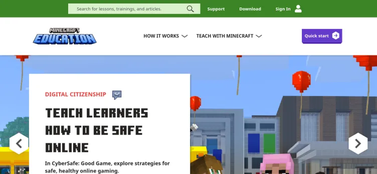 Screenshot Minecraft Education