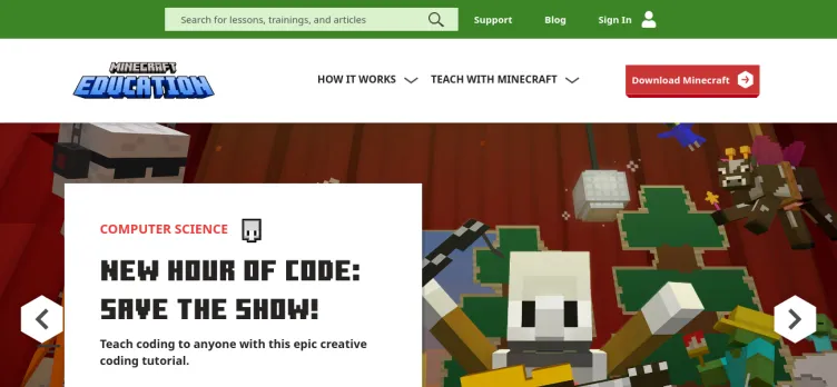 Screenshot Minecraft Education