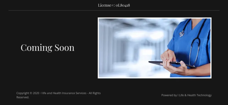 Screenshot I Life and Health Insurance Services