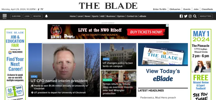Screenshot The Toledo Blade