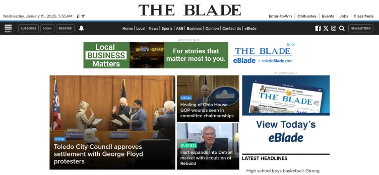 Screenshot The Toledo Blade