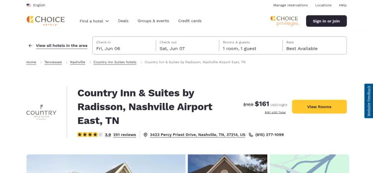 Screenshot Country Inns and Suites by Carlson