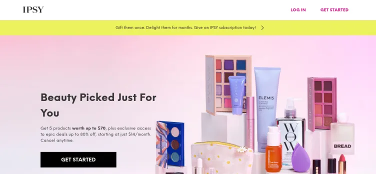 Screenshot ipsy