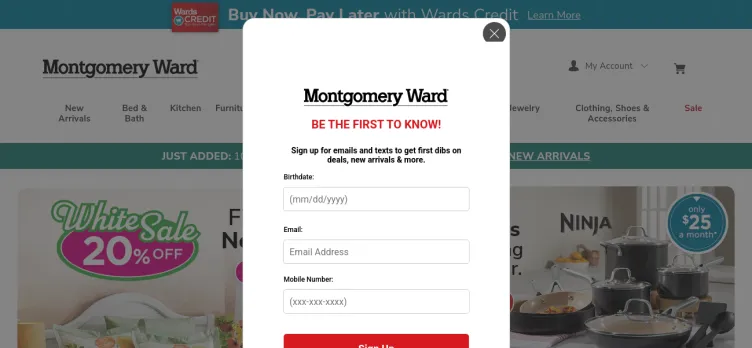 Screenshot Montgomery Ward