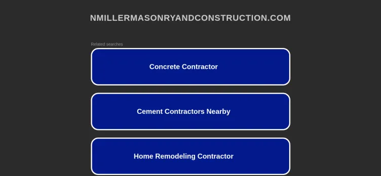 Screenshot N Miller Masonry & Construction