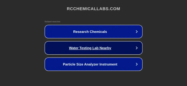 Screenshot Rcchemicallabs