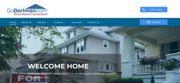 Screenshot Dorfman Property Management & Sales