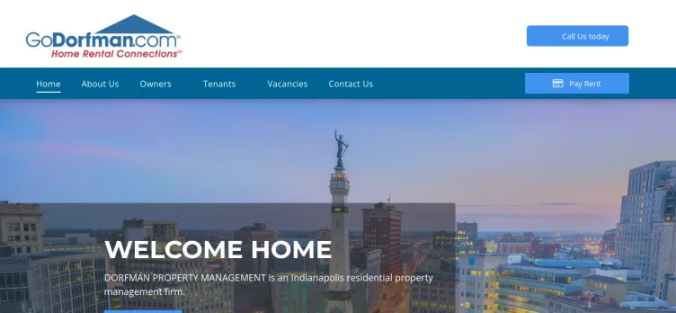 Screenshot Dorfman Property Management & Sales