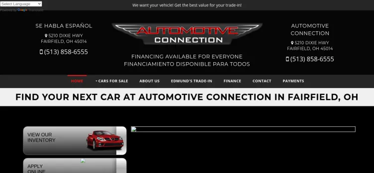 Screenshot Automotive Connection