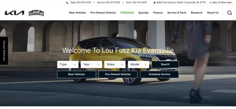 Screenshot Lou Fusz KIA