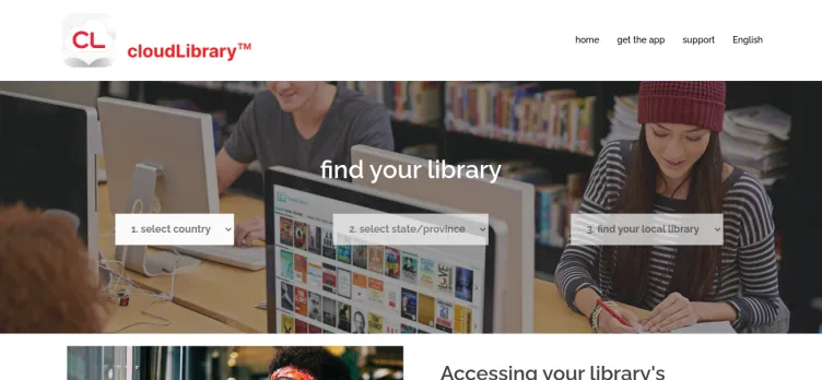 Screenshot cloudLibrary by bibliotheca