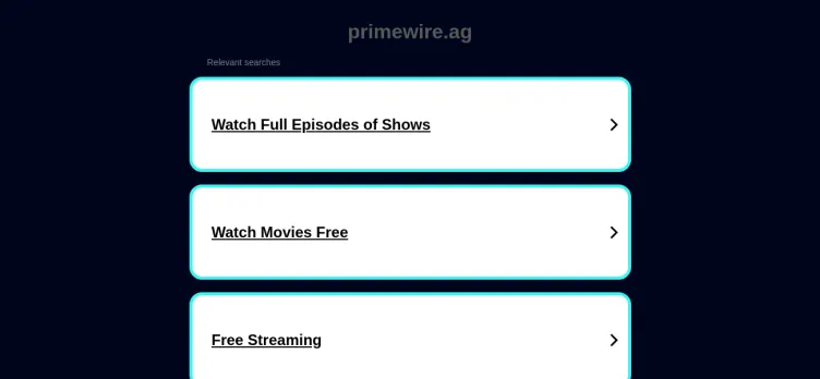 Screenshot PrimeWire