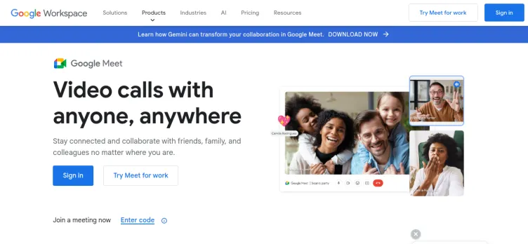 Screenshot Google Meet (original)