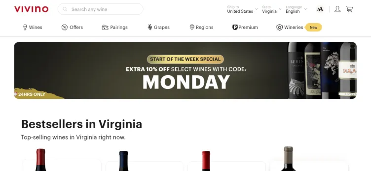 Screenshot Vivino