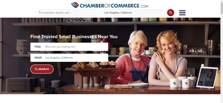 Screenshot Chamber of Commerce