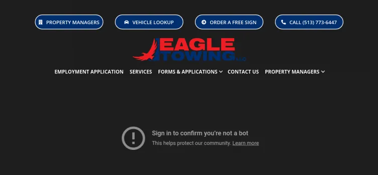 Screenshot Eagle Towing