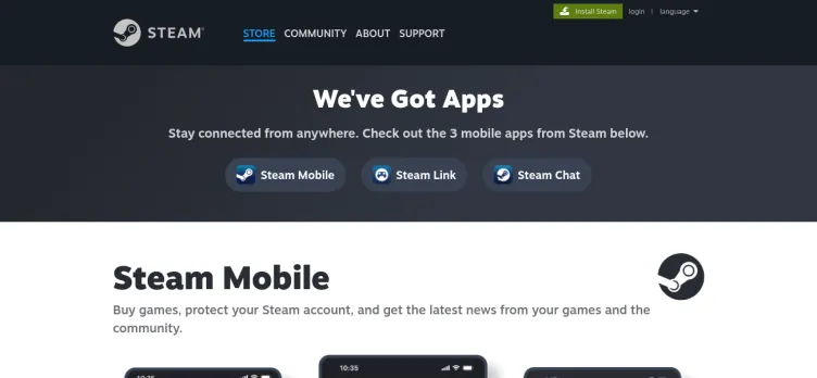 Screenshot Steam Mobile
