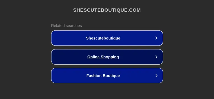 Screenshot Shescuteboutique