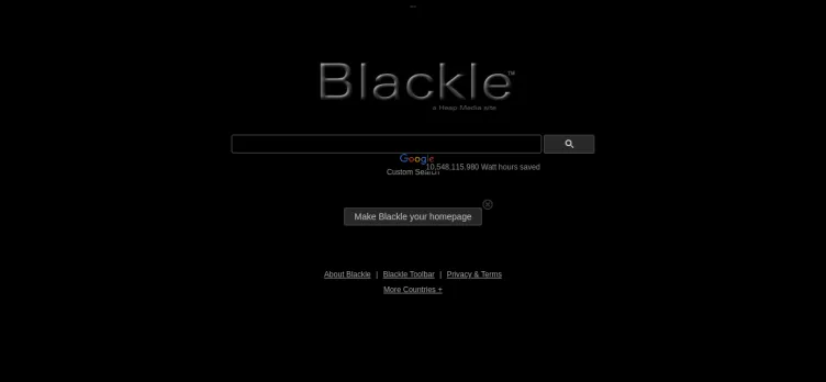 Screenshot Blackle