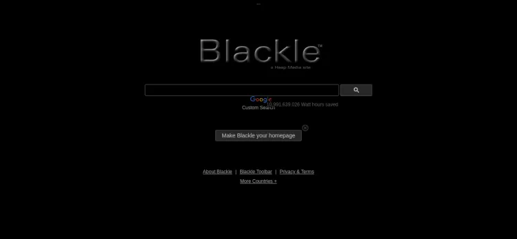 Screenshot Blackle