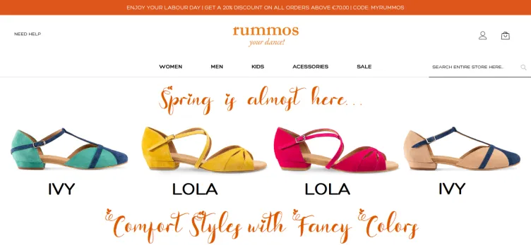 Screenshot Rummos-shop