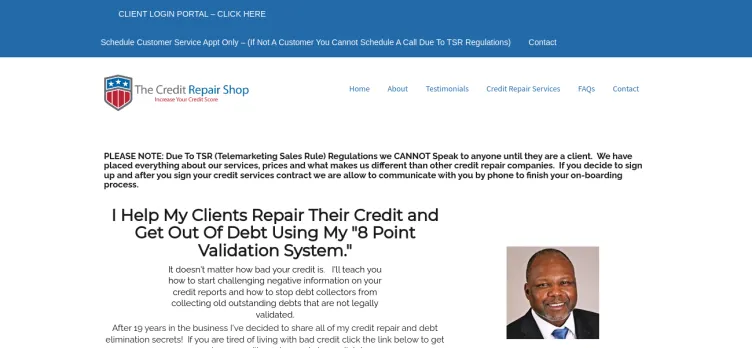 Screenshot The Credit Repair Shop