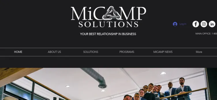 Screenshot MiCamp Solutions