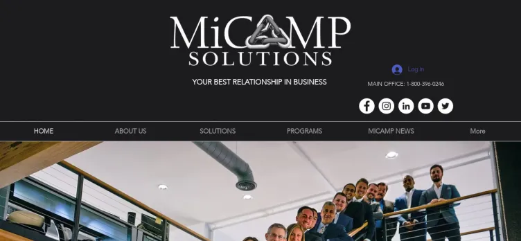 Screenshot MiCamp Solutions