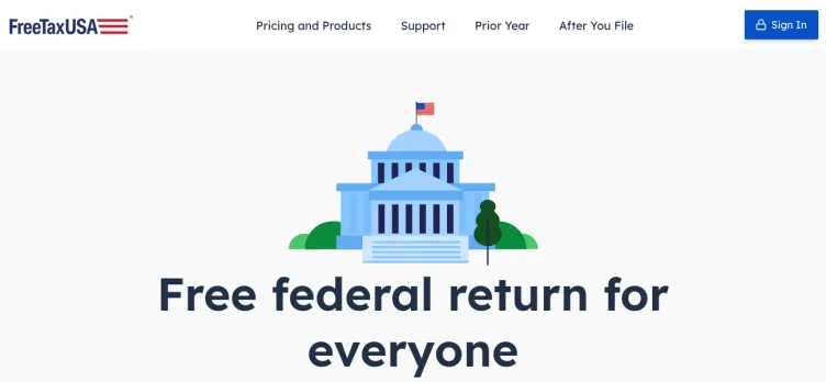 Screenshot FreeTaxUSA