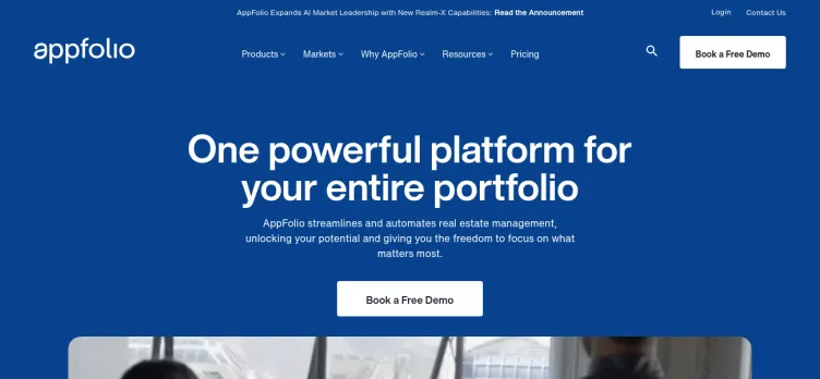 Screenshot Online Portal by AppFolio