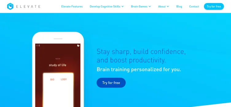 Screenshot Elevate - Brain Training Games
