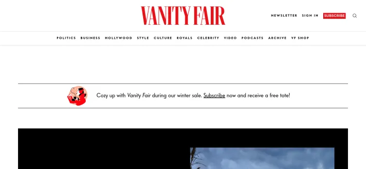 Screenshot Vanity Fair