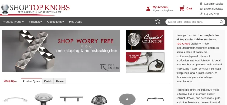 Screenshot Shop Top Knobs