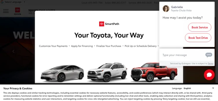 Screenshot Toyota Chula Vista